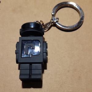 Black Robot Keychain